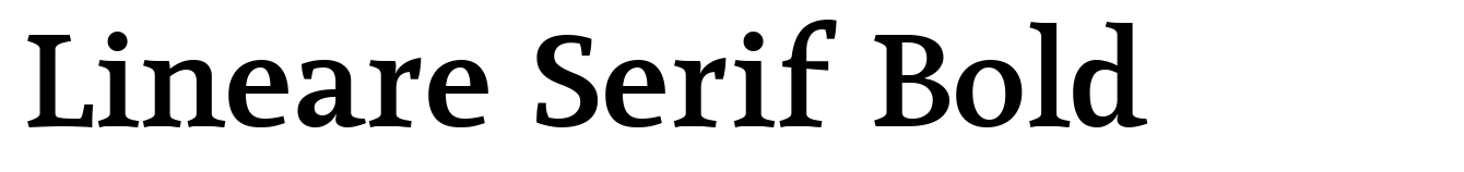 Lineare Serif Bold